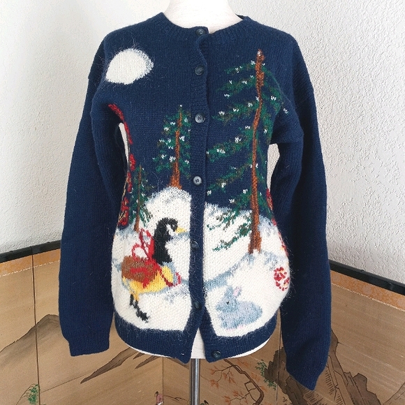 Authentic Original Vintage Style Sweaters - 🎄90's vintage winter cardigan